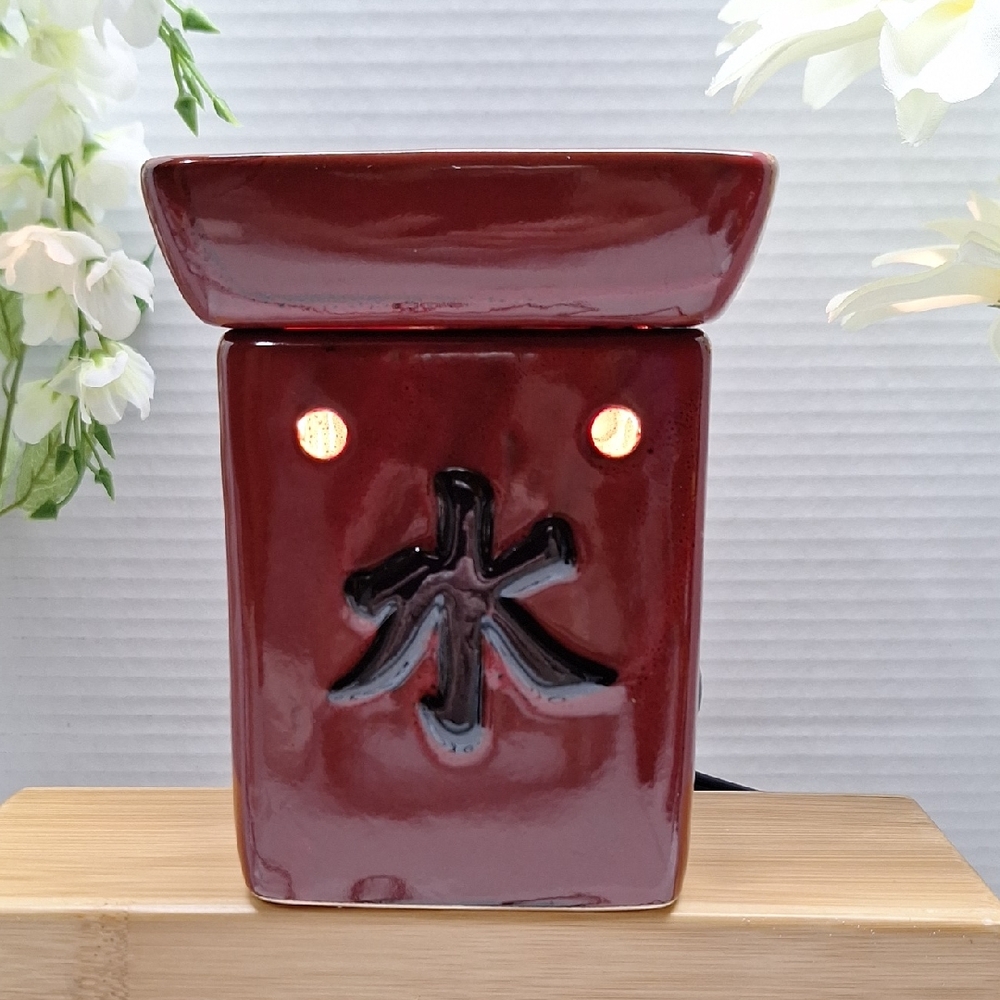 #AAH Ceramic Red Wax Warmer model DSW-ZENS